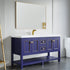 Dowell 60" Freestanding Bathroom Vanity with Single or Double Basin - Four Soft-Close Doors, One Soft-Close Drawer, One Shelf - 036 60 Series