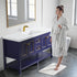 Dowell 60" Freestanding Bathroom Vanity with Single or Double Basin - Four Soft-Close Doors, One Soft-Close Drawer, One Shelf - 036 60 Series