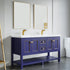Dowell 60" Freestanding Bathroom Vanity with Single or Double Basin - Four Soft-Close Doors, One Soft-Close Drawer, One Shelf - 036 60 Series