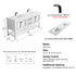 Dowell 72" Freestanding Bathroom Vanity with Double Basin - Four Soft-Close Doors, One Soft-Close Drawer, One Shelf - 036 72 Series