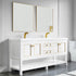 Dowell 72" Freestanding Bathroom Vanity with Double Basin - Four Soft-Close Doors, One Soft-Close Drawer, One Shelf - 036 72 Series