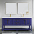 Dowell 72" Freestanding Bathroom Vanity with Double Basin - Four Soft-Close Doors, One Soft-Close Drawer, One Shelf - 036 72 Series