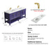 Dowell 72" Freestanding Bathroom Vanity with Double Basin - Four Soft-Close Doors, One Soft-Close Drawer, One Shelf - 036 72 Series