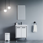Dowell 037 Series 24" Bathroom Vanity with Single Basin Soft-Close Doors Two Shelves