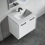 Dowell 037 Series 30" Bathroom Vanity with Single Basin Soft-Close Doors Two Shelves