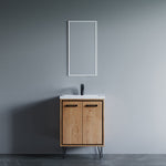 Dowell 037 Series 24" Bathroom Vanity with Single Basin Soft-Close Doors Two Shelves