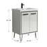 Dowell 037 Series 24" Bathroom Vanity with Single Basin Soft-Close Doors Two Shelves