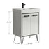 Dowell 037 Series 24" Bathroom Vanity with Single Basin Soft-Close Doors Two Shelves