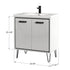 Dowell 037 Series 30" Bathroom Vanity with Single Basin Soft-Close Doors Two Shelves