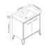 Dowell 037 Series 30" Bathroom Vanity with Single Basin Soft-Close Doors Two Shelves