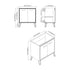 Dowell 037 Series 30" Bathroom Vanity with Single Basin Soft-Close Doors Two Shelves