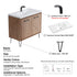 Dowell 037 Series 36" Bathroom Vanity with Single Basin Soft-Close Doors Two Shelves
