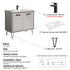 Dowell 037 Series 36" Bathroom Vanity with Single Basin Soft-Close Doors Two Shelves