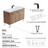 Dowell 037 Series 48" Bathroom Vanity with Single Basin Soft-Close Doors Four Shelves