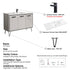 Dowell 037 Series 48" Bathroom Vanity with Single Basin Soft-Close Doors Four Shelves