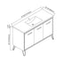 Dowell 037 Series 48" Bathroom Vanity with Single Basin Soft-Close Doors Four Shelves
