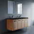Dowell 037 Series 60" Bathroom Vanity with Single Basin Soft-Close Doors Four Shelves