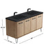 Dowell 037 Series 60" Bathroom Vanity with Single Basin Soft-Close Doors Four Shelves