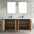 Dowell 037 Series 60" Bathroom Vanity with Single Basin Soft-Close Doors Four Shelves