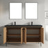 Dowell 037 Series 60" Bathroom Vanity with Single Basin Soft-Close Doors Four Shelves