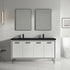 Dowell 037 Series 60" Bathroom Vanity with Single Basin Soft-Close Doors Four Shelves