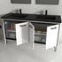 Dowell 037 Series 60" Bathroom Vanity with Single Basin Soft-Close Doors Four Shelves