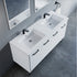 Dowell 037 Series 60" Bathroom Vanity with Single Basin Soft-Close Doors Four Shelves