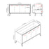 Dowell 037 Series 60" Bathroom Vanity with Single Basin Soft-Close Doors Four Shelves