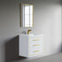 Dowell 30" Wall-Mounted/Floating Bathroom Vanity with Single Basin - Two Soft-Close Drawers - 041 30  Series