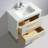 Dowell 30" Wall-Mounted/Floating Bathroom Vanity with Single Basin - Two Soft-Close Drawers - 041 30  Series