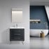 Dowell 30" Wall-Mounted/Floating Bathroom Vanity with Single Basin - Two Soft-Close Drawers - 041 30  Series