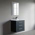 Dowell 30" Wall-Mounted/Floating Bathroom Vanity with Single Basin - Two Soft-Close Drawers - 041 30  Series