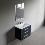 Dowell 30" Wall-Mounted/Floating Bathroom Vanity with Single Basin - Two Soft-Close Drawers - 041 30  Series