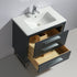 Dowell 30" Wall-Mounted/Floating Bathroom Vanity with Single Basin - Two Soft-Close Drawers - 041 30  Series
