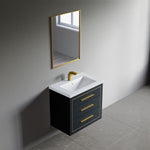 Dowell 30" Wall-Mounted/Floating Bathroom Vanity with Single Basin - Two Soft-Close Drawers - 041 30  Series