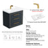 Dowell 30" Wall-Mounted/Floating Bathroom Vanity with Single Basin - Two Soft-Close Drawers - 041 30  Series
