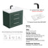 Dowell 30" Wall-Mounted/Floating Bathroom Vanity with Single Basin - Two Soft-Close Drawers - 041 30  Series
