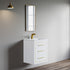 Dowell 24" Wall-Mounted/Floating Bathroom Vanity with Single Basin - Two Soft-Close Drawers - 041 24  Series