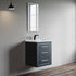 Dowell 24" Wall-Mounted/Floating Bathroom Vanity with Single Basin - Two Soft-Close Drawers - 041 24  Series