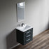 Dowell 24" Wall-Mounted/Floating Bathroom Vanity with Single Basin - Two Soft-Close Drawers - 041 24  Series