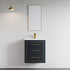 Dowell 24" Wall-Mounted/Floating Bathroom Vanity with Single Basin - Two Soft-Close Drawers - 041 24  Series
