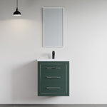 Dowell 24" Wall-Mounted/Floating Bathroom Vanity with Single Basin - Two Soft-Close Drawers - 041 24  Series