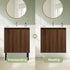 Dowell 24 Inch Bathroom Vanity with Sink Combo,Freestanding Bathroom Sink Cabinet with Ceramic Basin 2 Soft Closing Doors Wood Sink Vanity,Adjustable Shelves - 042 24 Series