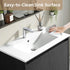 Dowell 30 Inch Bathroom Vanity with Sink Combo,Freestanding Bathroom Sink Cabinet with Ceramic Basin 2 Soft Closing Doors Wood Sink Vanity,Adjustable Shelves - 042 30 Series