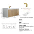 Dowell 60" Wall-Mounted or Freestanding Bathroom Vanity Set ¡°(White Assembled Vanity Base with 4 Soft-Close Doors & White Resin Single Basin Sink - 057 60 Series