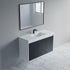 Dowell 48" Wall-Mounted or Freestanding Bathroom Vanity Set-White Assembled Vanity Base with 3 Soft-Close Doors & White Resin Single Basin Sink - 057 48 Series