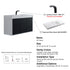 Dowell 48" Wall-Mounted or Freestanding Bathroom Vanity Set-White Assembled Vanity Base with 3 Soft-Close Doors & White Resin Single Basin Sink - 057 48 Series
