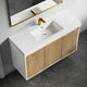 Dowell 48" Wall-Mounted or Freestanding Bathroom Vanity Set-White Assembled Vanity Base with 3 Soft-Close Doors & White Resin Single Basin Sink - 057 48 Series
