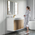 Dowell 48" Wall-Mounted or Freestanding Bathroom Vanity Set-White Assembled Vanity Base with 3 Soft-Close Doors & White Resin Single Basin Sink - 057 48 Series