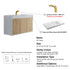 Dowell 48" Wall-Mounted or Freestanding Bathroom Vanity Set-White Assembled Vanity Base with 3 Soft-Close Doors & White Resin Single Basin Sink - 057 48 Series